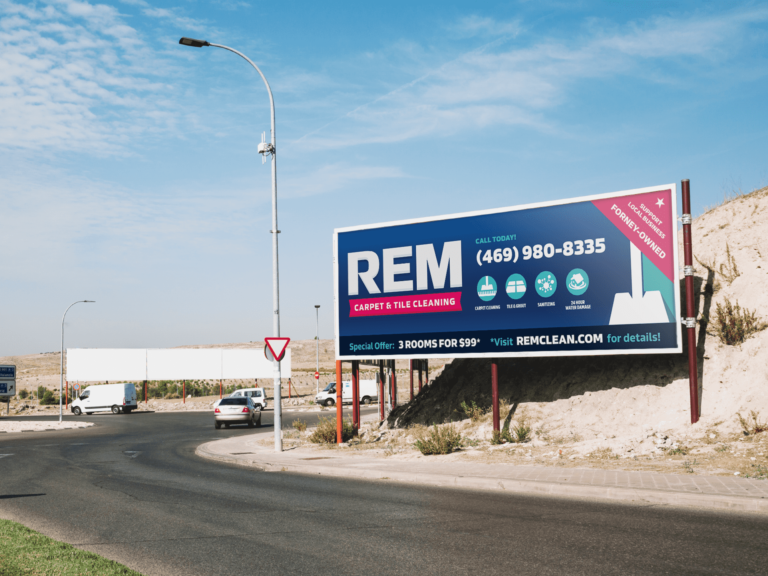 REM Cleaning Services, Billboard Advertising