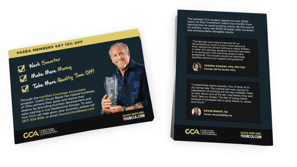 Chuck Bauer Main Point Card